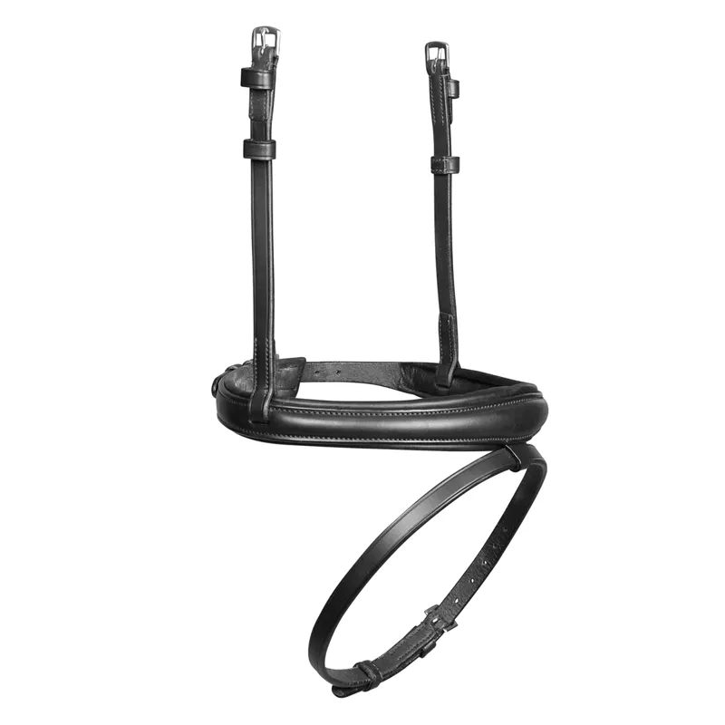 Shires Velociti Lusso Padded Raised Cavesson Noseband - Black